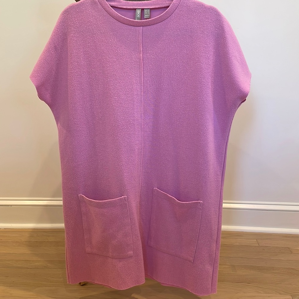 Hot pink Asos knit dress